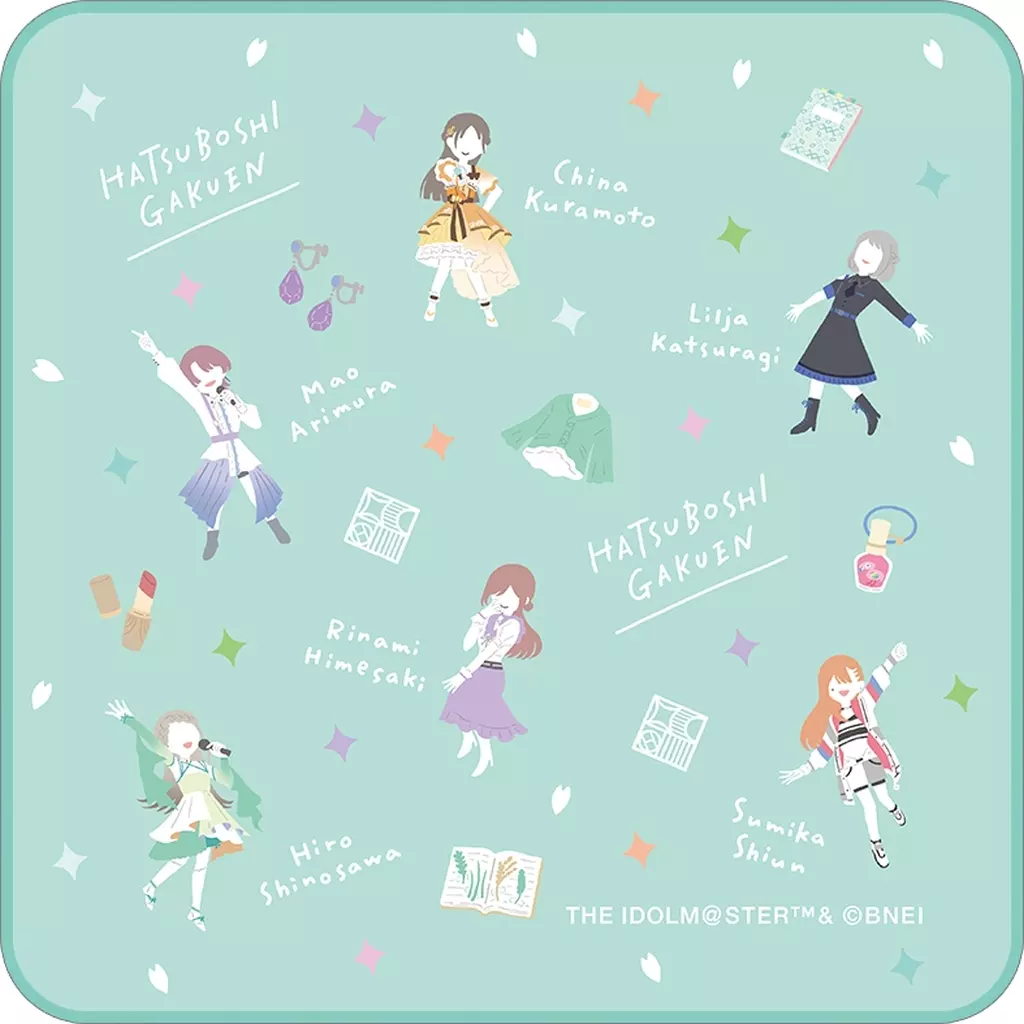 B.ブルー ハンドタオル ゆるパレット 「学園アイドルマスター」