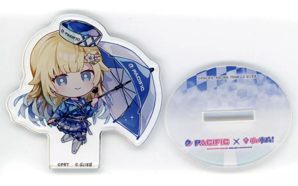 ぶいすぽっ！　pacific racing スポンサー限定グッズ　藍沢エマ　D ぶいすぽ 藍沢エマ PACIFIC カード型アクリルキーホルダー 2個