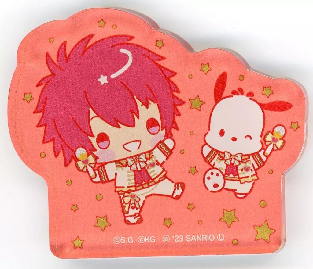 ポチャッコ＆一十木音也 アクリルマスコット Happy Smiling Stage ちびキャラver. 「サンリオキャラクターズ×うたの☆プリンスさまっ♪ Shining Live Happy Smiling Stage」