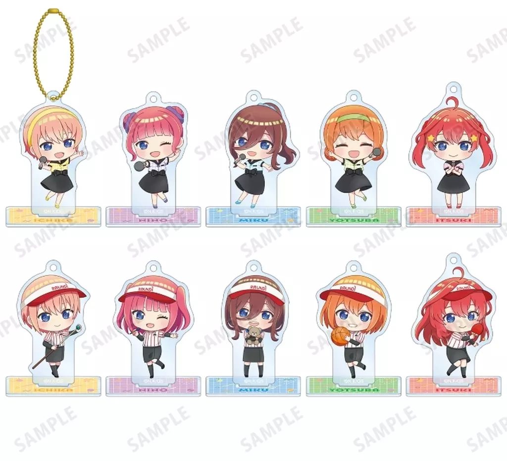 全10種セット 「五等分の花嫁∽×ROUND1 トレーディング ちびキャラ アクリルスタンド」