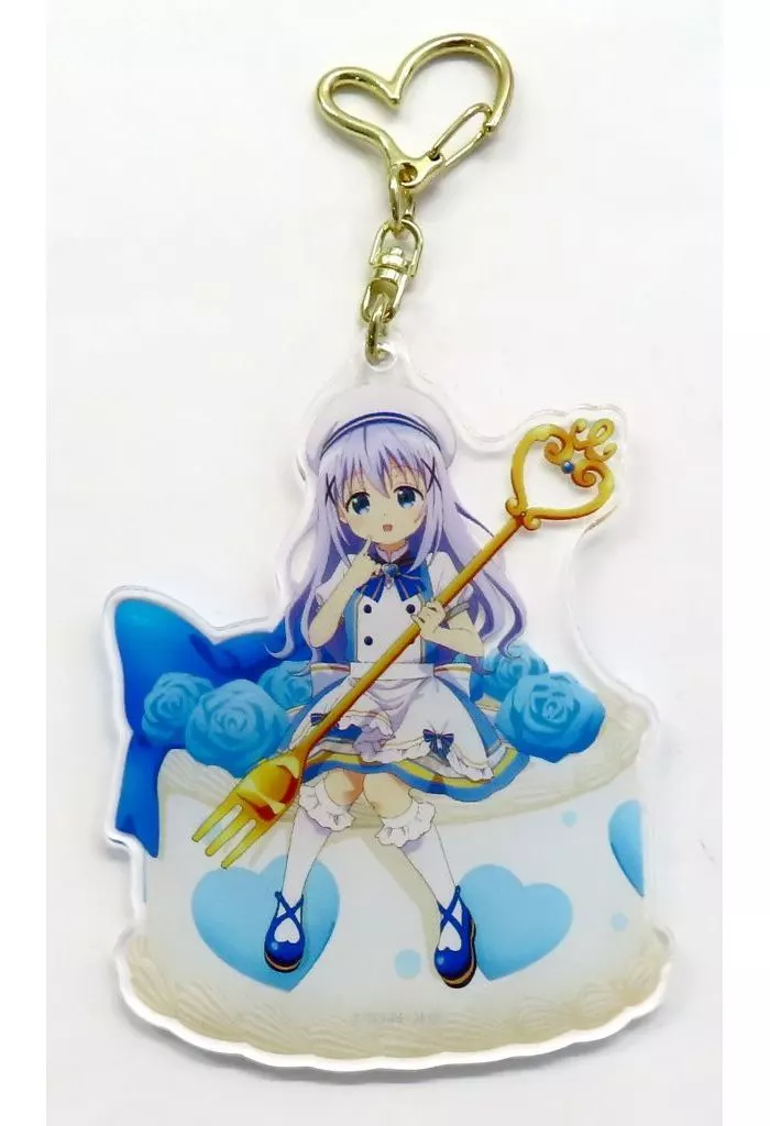 チノ 描き下ろし お座りケーキver. BIGアクリル 「ご注文はうさぎですか? BLOOM アニメイトフェア」