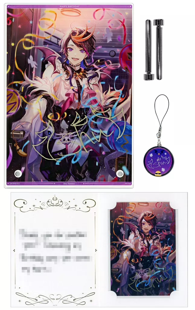 グッズセット　闇ノシュウ A5アクリルパネルセット 「バーチャルYouTuber にじさんじ NIJISANJI EN 闇ノシュウ 誕生日2024」