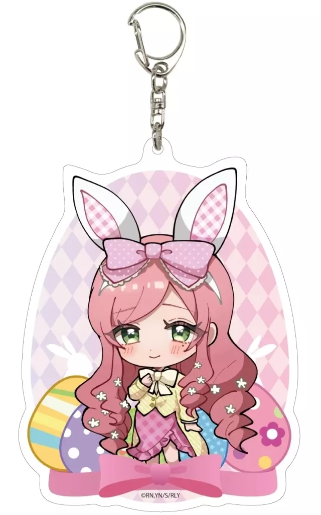 07.花園羽々里(ミニキャライラスト) デカアクリルキーホルダー 「君のことが大大大大大好きな100人の彼女」