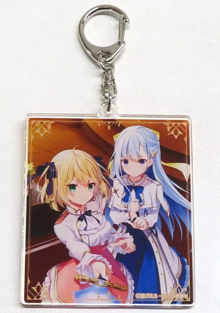 2巻(カバーイラスト) アクリル 「くじ引き堂 転生王女と天才令嬢の魔法革命 小説オンラインくじ」 C-6賞