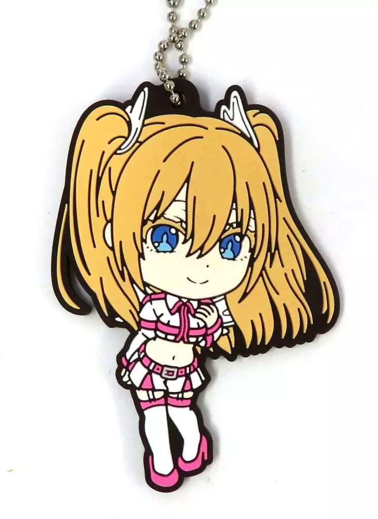 天乃リリサ(リリエル/天使衣装) ラバーチャーム きゅんキャラいらすとれーしょんず 「一番くじ 2.5次元の誘惑」 F賞