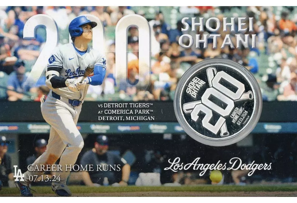雑貨　大谷翔平#17(ロサンゼルス・ドジャース) MLB 通算200本塁打記念 コインカード