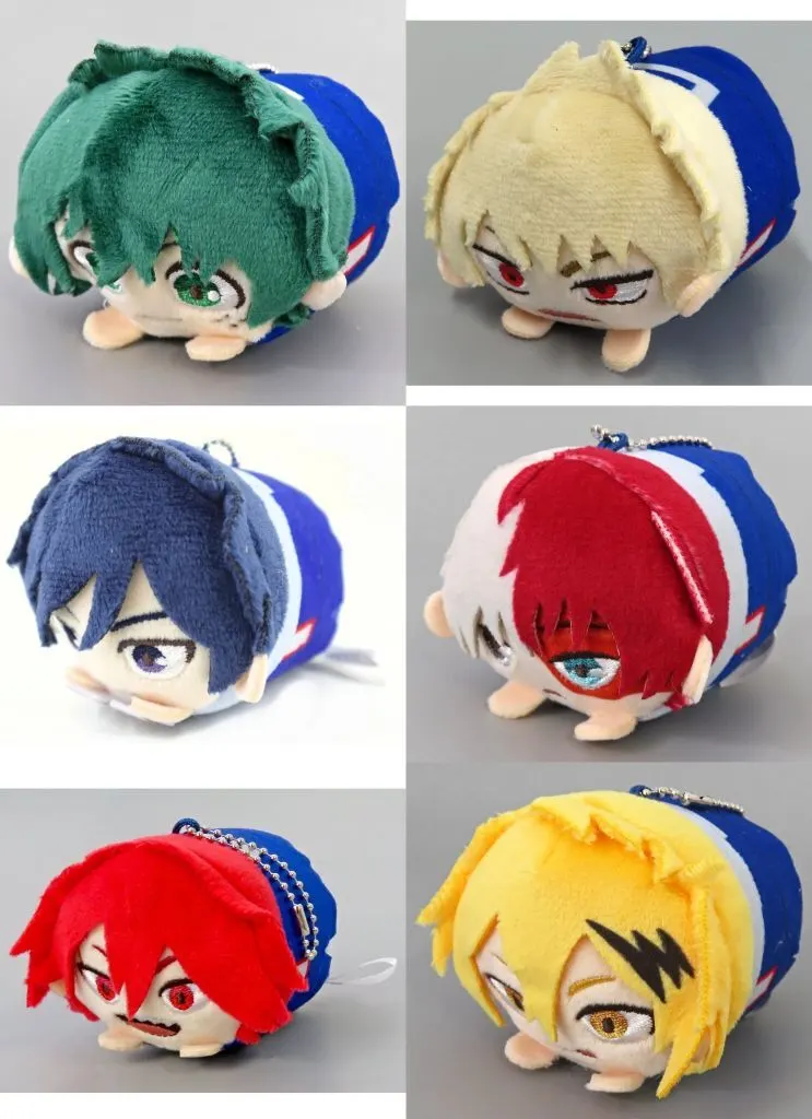 全6種セット 「僕のヒーローアカデミア×極楽湯・RAKU SPA 極楽の更に向こうへ! PLUS ULSPA もちころりんぬいぐるみマスコット お風呂ver.」