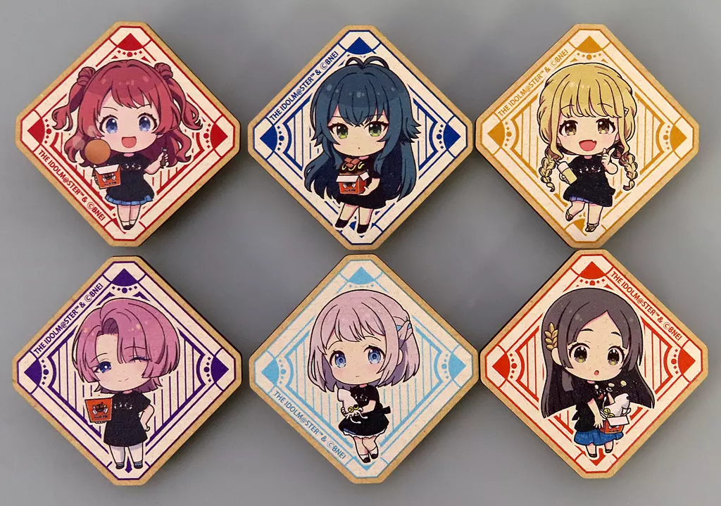 集合 ウッドクリップセットA 「学園アイドルマスター×ばくだん焼本舗 池袋店限定 POP UP」