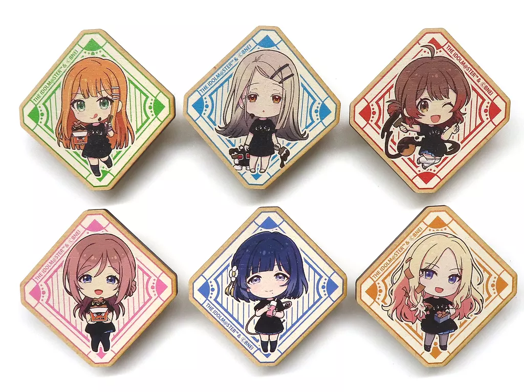 集合 ウッドクリップセットB 「学園アイドルマスター×ばくだん焼本舗 池袋店限定 POP UP」