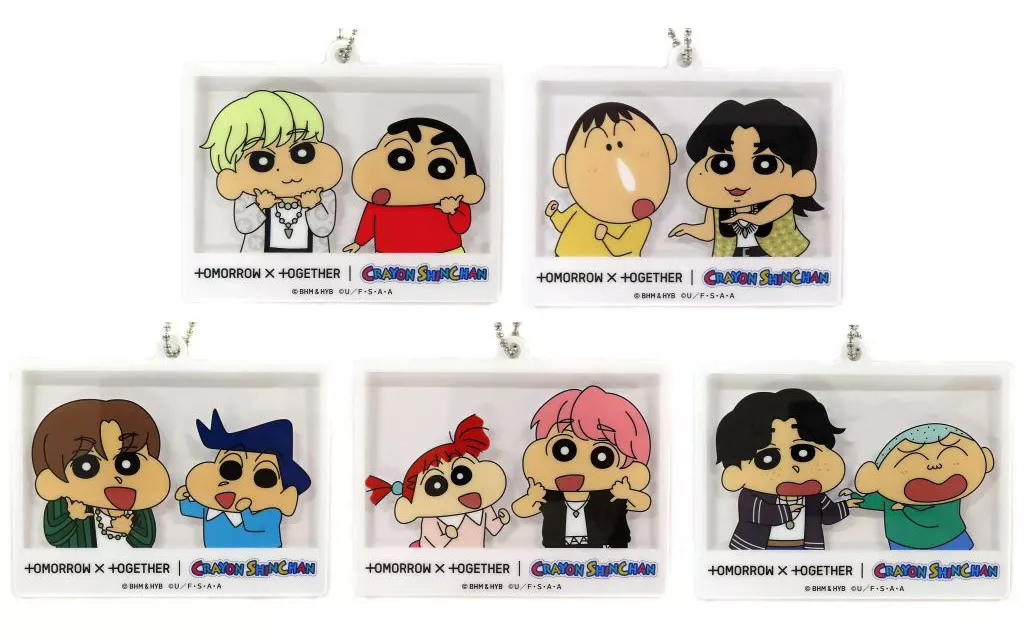 全5種セット アクリルキーチェーン 「TOMORROW X TOGETHER×クレヨンしんちゃん」