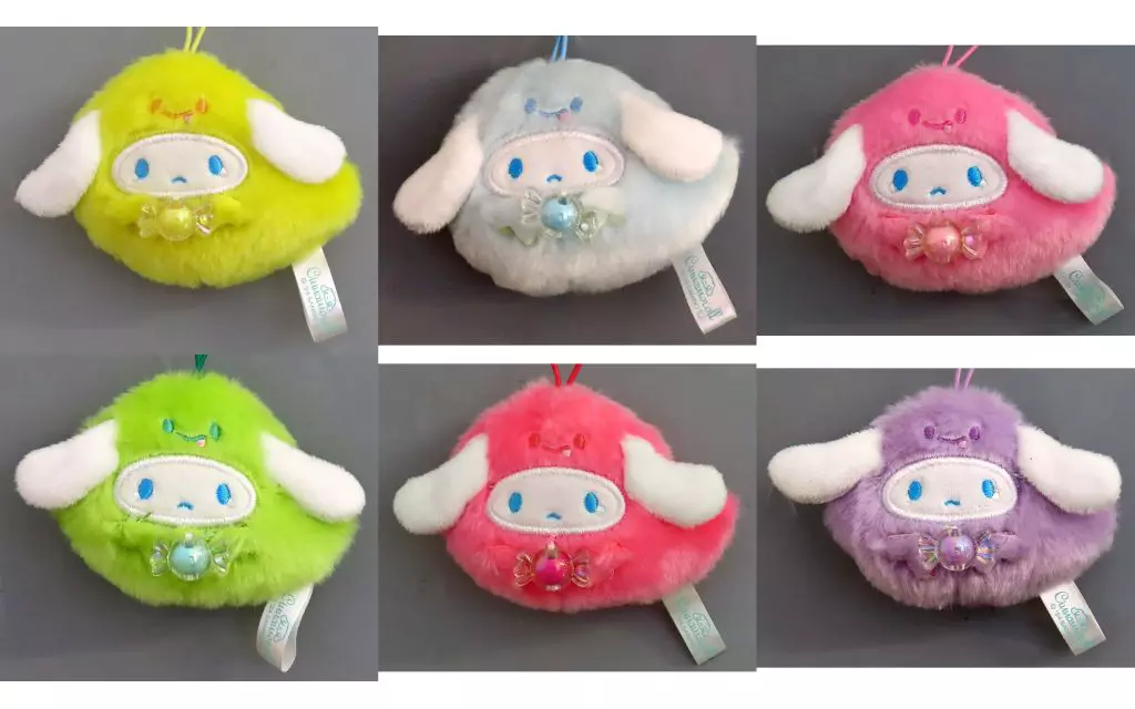 キーホルダー　全6種セット パステルキャンディおばけマスコット 「シナモロール」