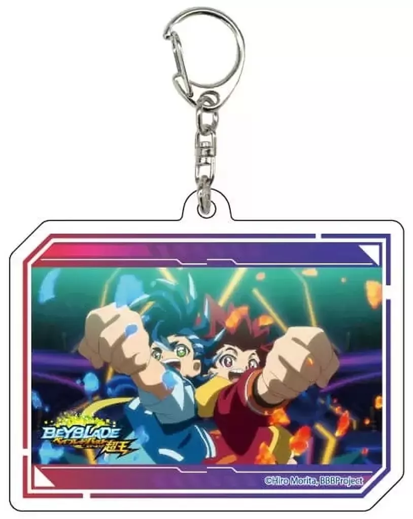 B.朝日ヒュウガ＆朝日ヒカル 「ベイブレードバースト スパーキング アクリル 10.場面写イラスト」