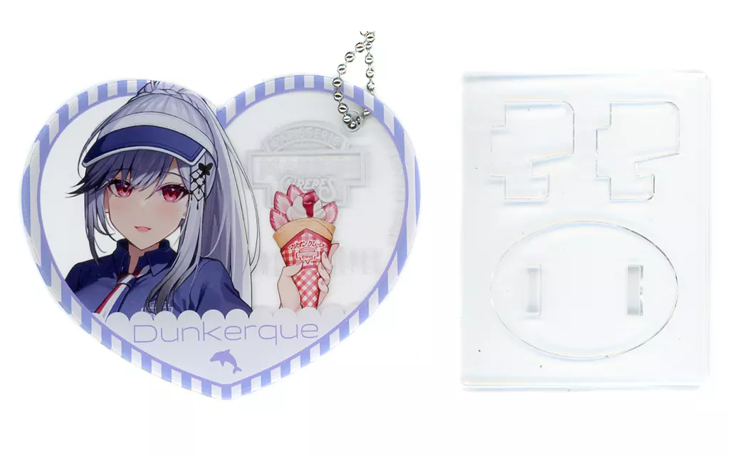 ダンケルク(等身) ぴくりあアクキー＆スタンド 「アズールレーン×マリオンクレープ」