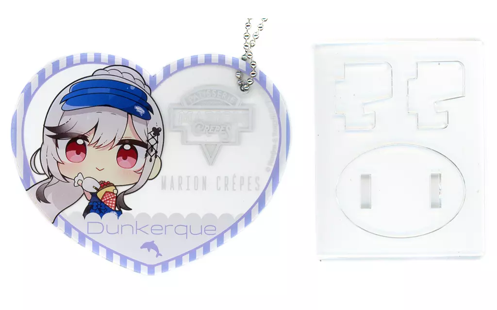 ダンケルク(ミニキャラ) ぴくりあアクキー＆スタンド 「アズールレーン×マリオンクレープ」
