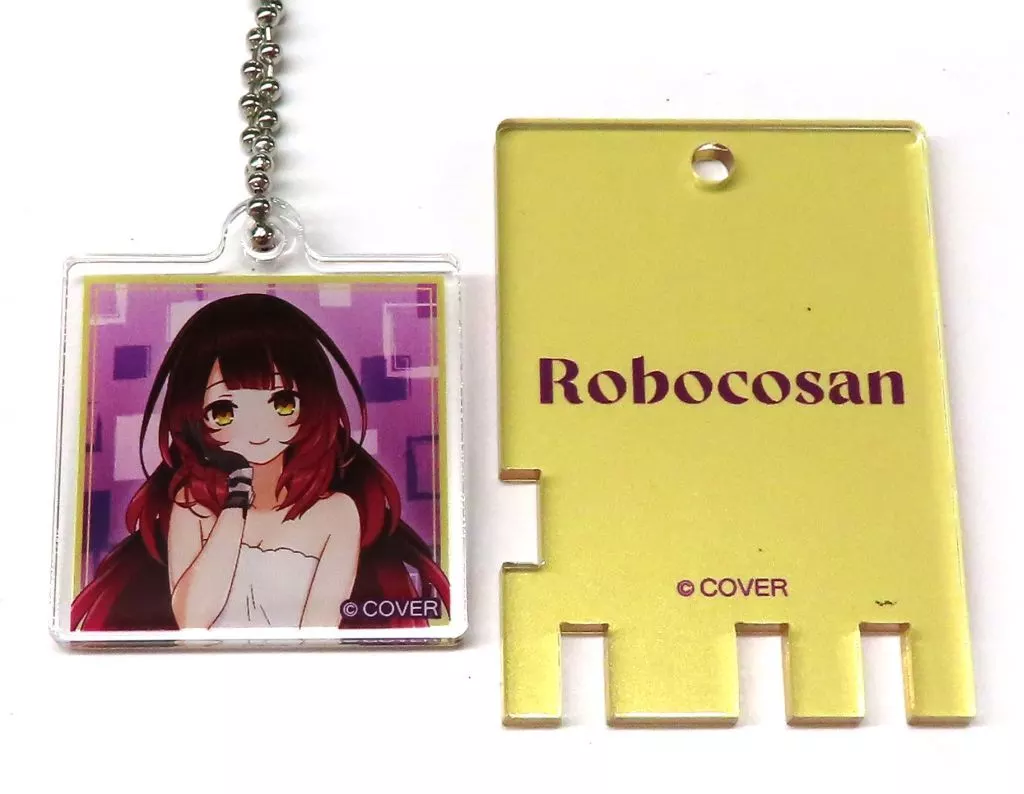 ロボ子さん(フロあがりver.) 「バーチャルYouTuber ホロライブ×極楽湯・RAKU SPAコラボ第五弾 フロライフ トレーディング銭湯錠風」