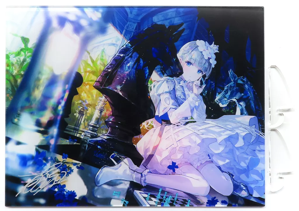 娯楽室の恋(藤ちょこ) 直筆サイン入りクリアアクリルアート 「FUN’S PROJECT イラストレーターズギャラリー」