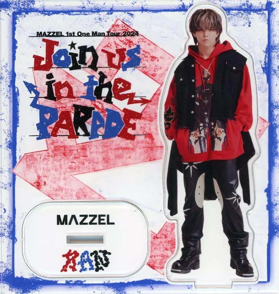 【新品未開封】MAZZEL RAN アクリルスタンド ★ステッカー付 MAZZEL “Join us in the PARADE