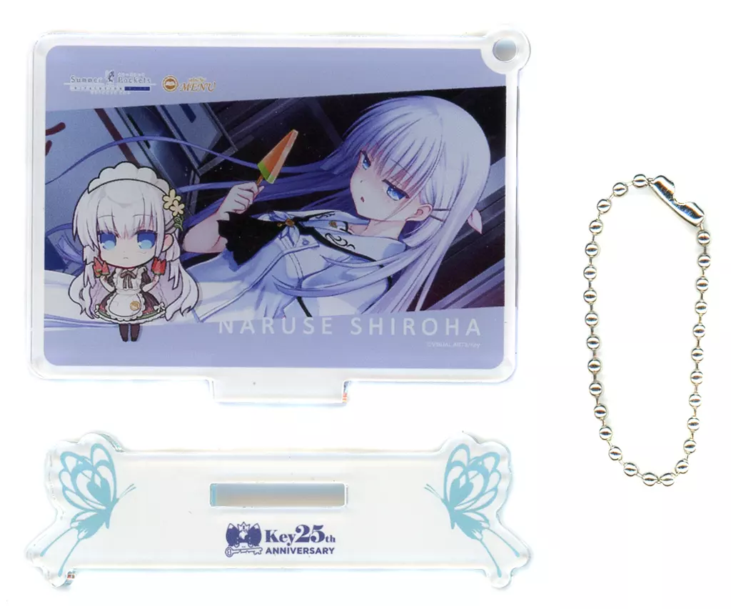 鳴瀬しろは 「Summer Pockets REFLECTION BLUE×cafe＆bar MENU イラストカードアクリルスタンド」