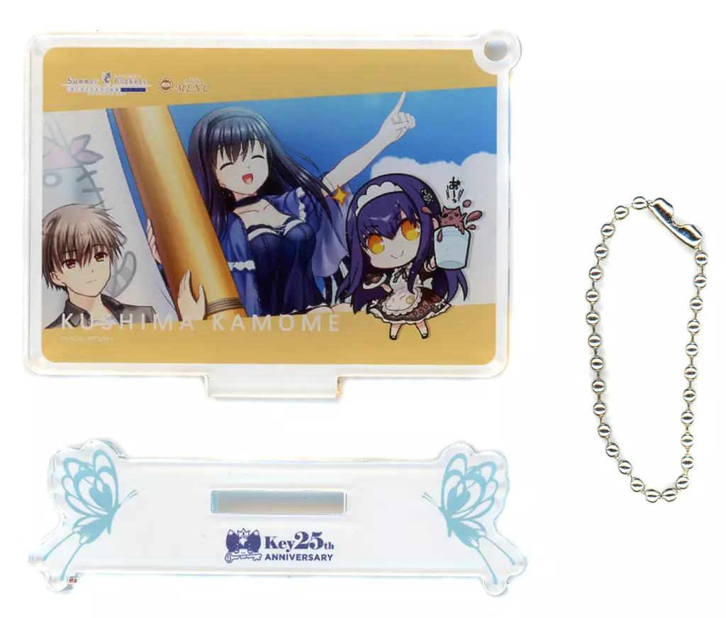 久島鴎 「Summer Pockets REFLECTION BLUE×cafe＆bar MENU イラストカードアクリルスタンド」