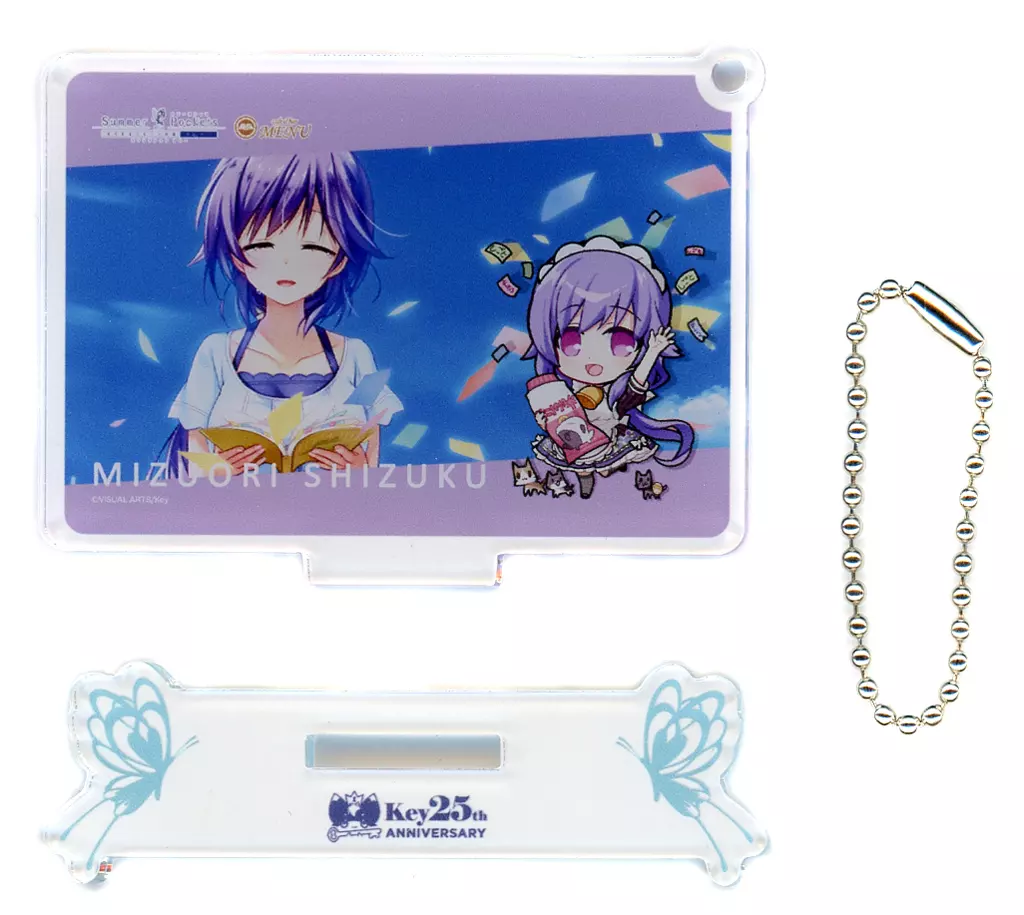 水織静久 「Summer Pockets REFLECTION BLUE×cafe＆bar MENU イラストカードアクリルスタンド」