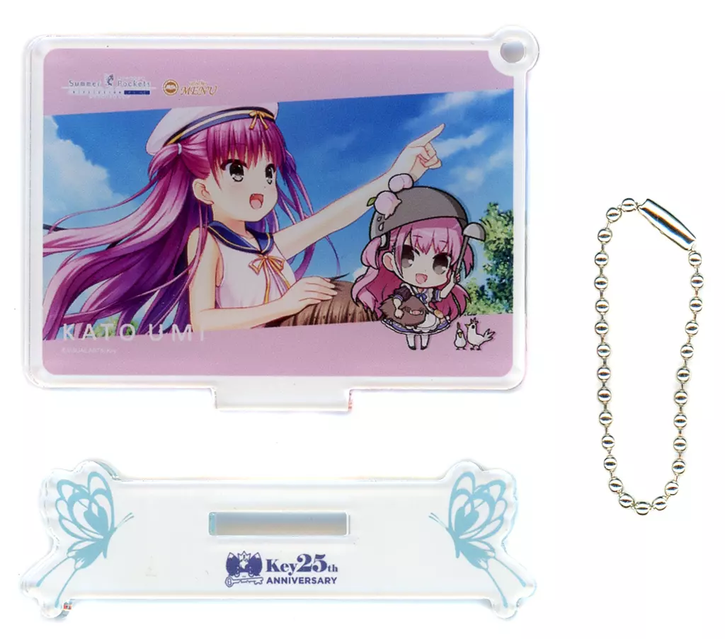 加藤うみ 「Summer Pockets REFLECTION BLUE×cafe＆bar MENU イラストカードアクリルスタンド」