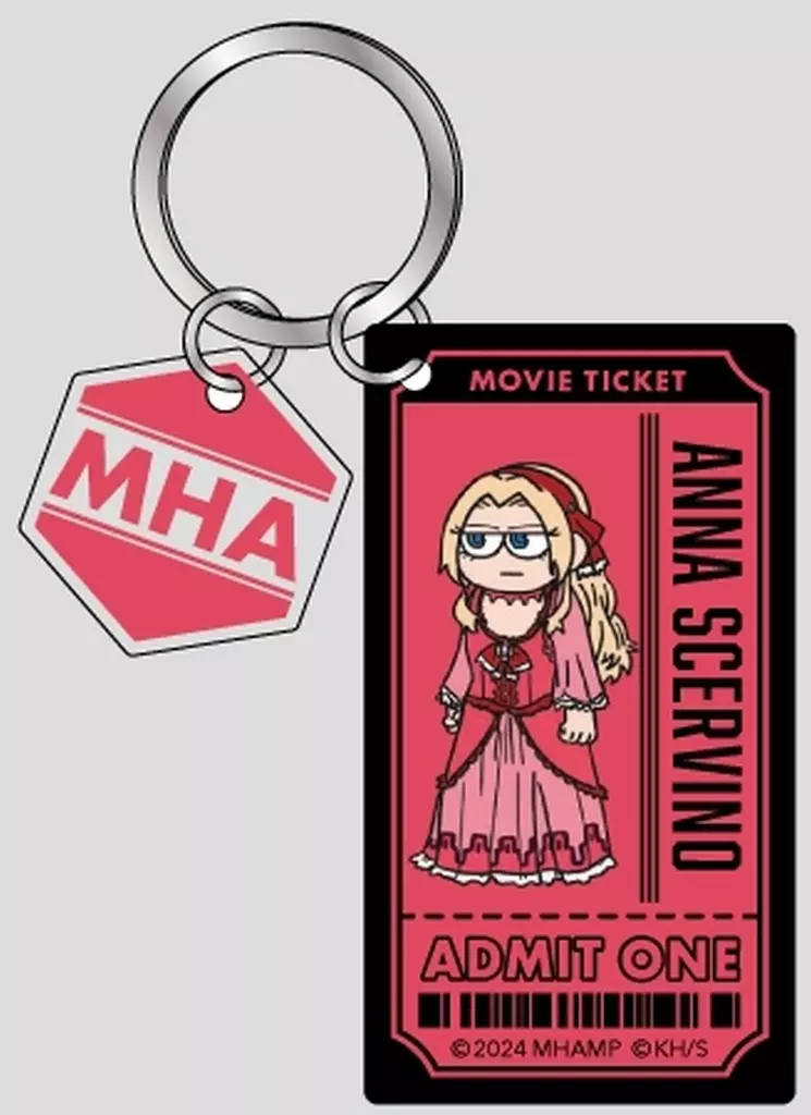 アンナ・シェルビーノ ジロリ ラバー塗装風2連アクリル 「僕のヒーローアカデミア THE MOVIE ユアネクスト」