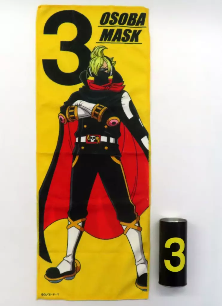 タオル・手ぬぐい　おそばマスク タオル入り缶ケース 「ワンピース ONE PIECE EMOTION」