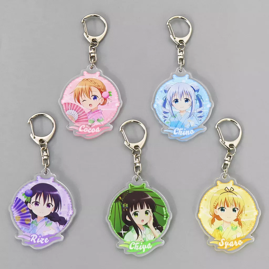 全5種セット 「ご注文はうさぎですか? BLOOM グッズフェア in ビックカメラグループ ランダムアクリル」