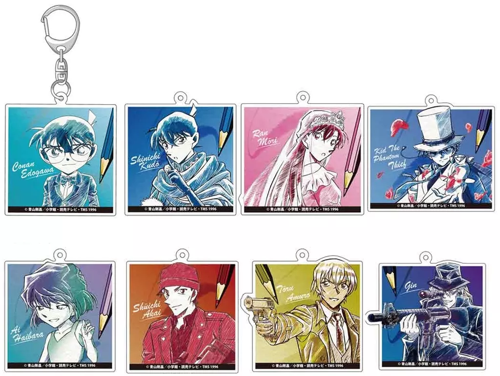 全8種セット 「名探偵コナン ペンシルアート トレーディングアクリル Vol.2」