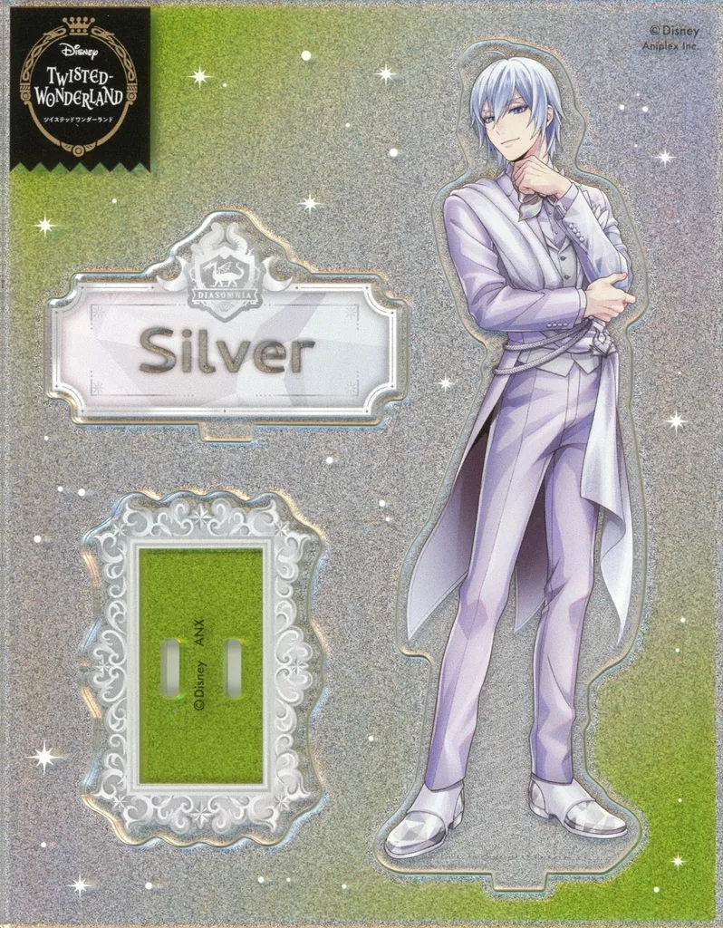 シルバー グリッターアクリルスタンド(プラチナジャケットver.) 「ディズニー ツイステッドワンダーランド」_image