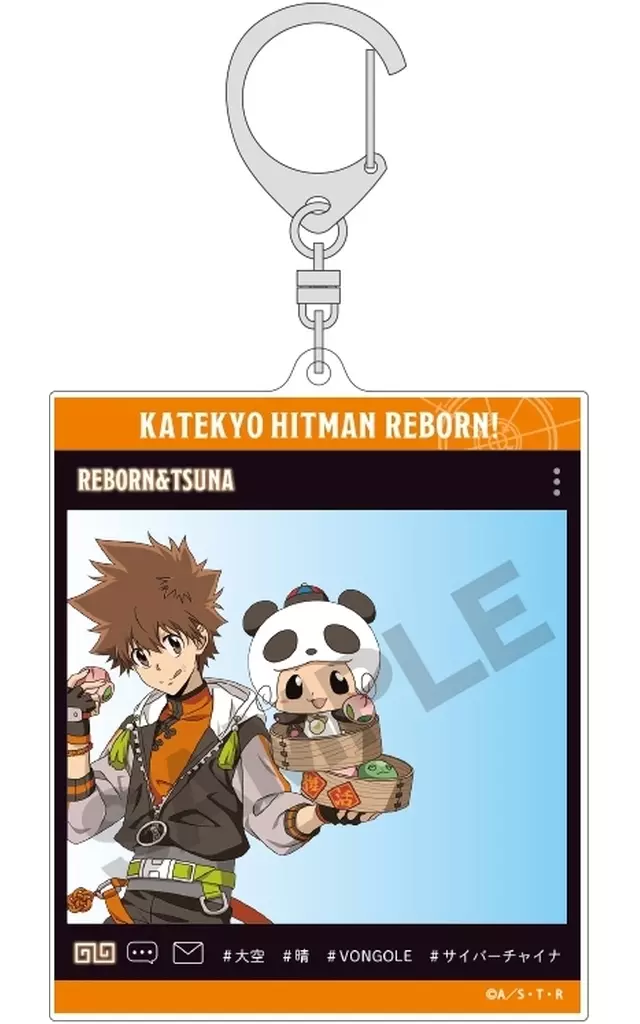 リボーン＆沢田綱吉(チャイナ) SNS風アクリル 「家庭教師ヒットマンREBORN!」