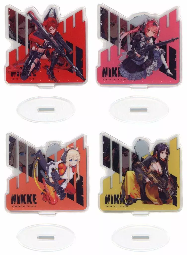 全4種セット 両面バトルアクリルスタンド ONE 「一番くじ 勝利の女神：NIKKE CHAPTER3」 I賞