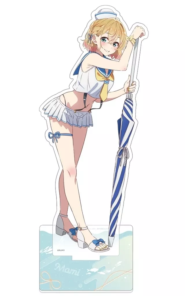 駿河屋 -<中古>七海麻美(マリンセーラー水着) 描き下ろし特大アクリル 