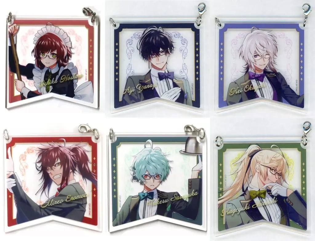 全6種セット 「Collar×Malice 8th Anniversary POP-UP STORE with 劇場版 Collar×Malice -deep cover- トレーディング つながるアクリルガーランド?」