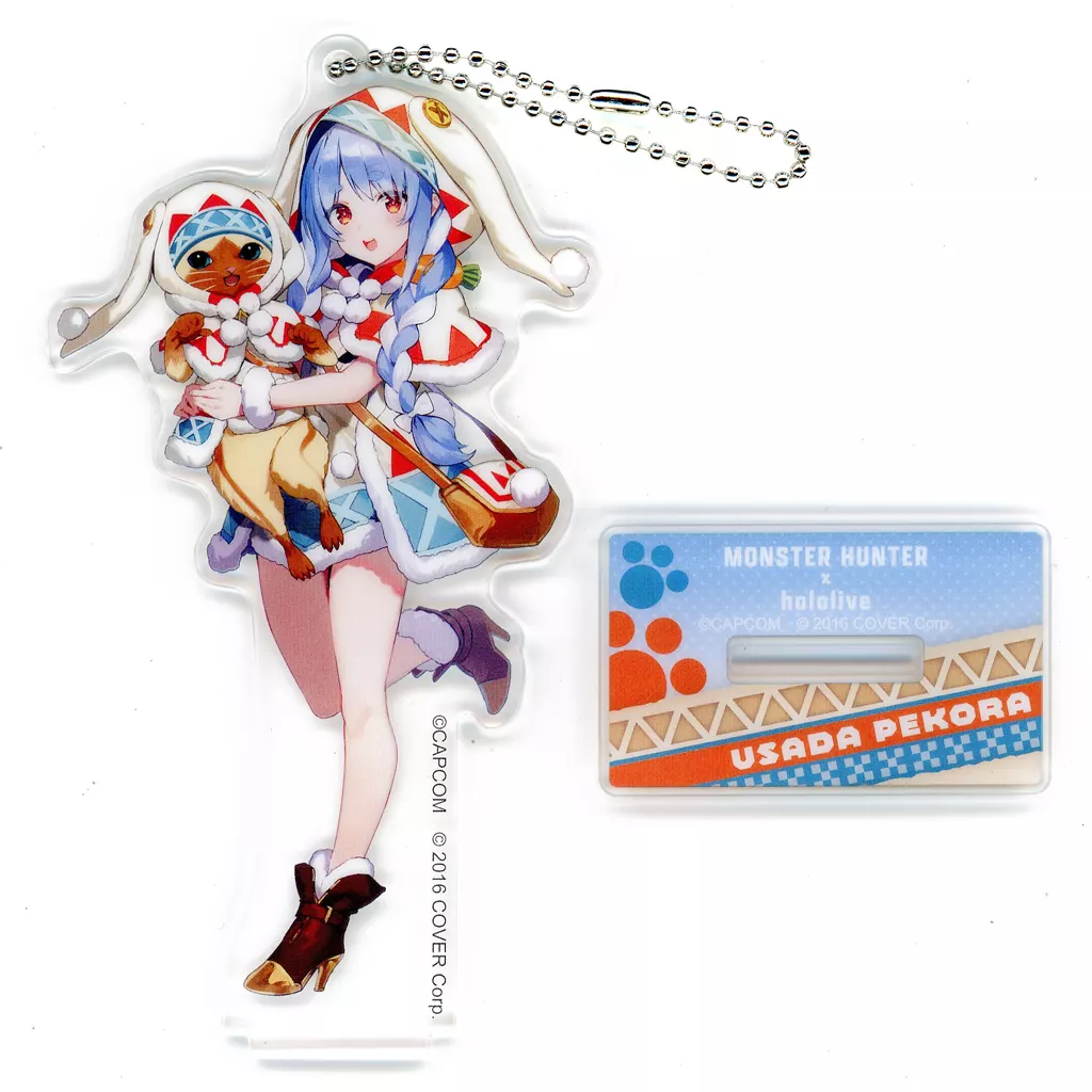 兎田ぺこら＆ウルク装備オトモアイルー アクリルスタンド 「バーチャルYouTuber ホロライブ×モンスターハンター ホロライブとオトモ 第一弾 3期生」 カプコン直営アミューズメント施設限定