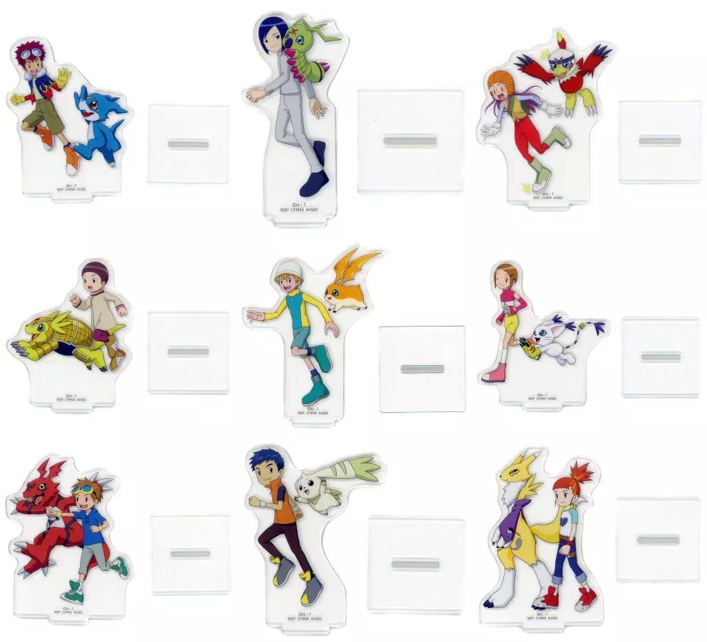アクリルスタンド・アクリルパネル　全9種セット アクリルスタンド 「一番くじ 『デジモン』シリーズ -光を放つ、ふたつの力-」 D賞
