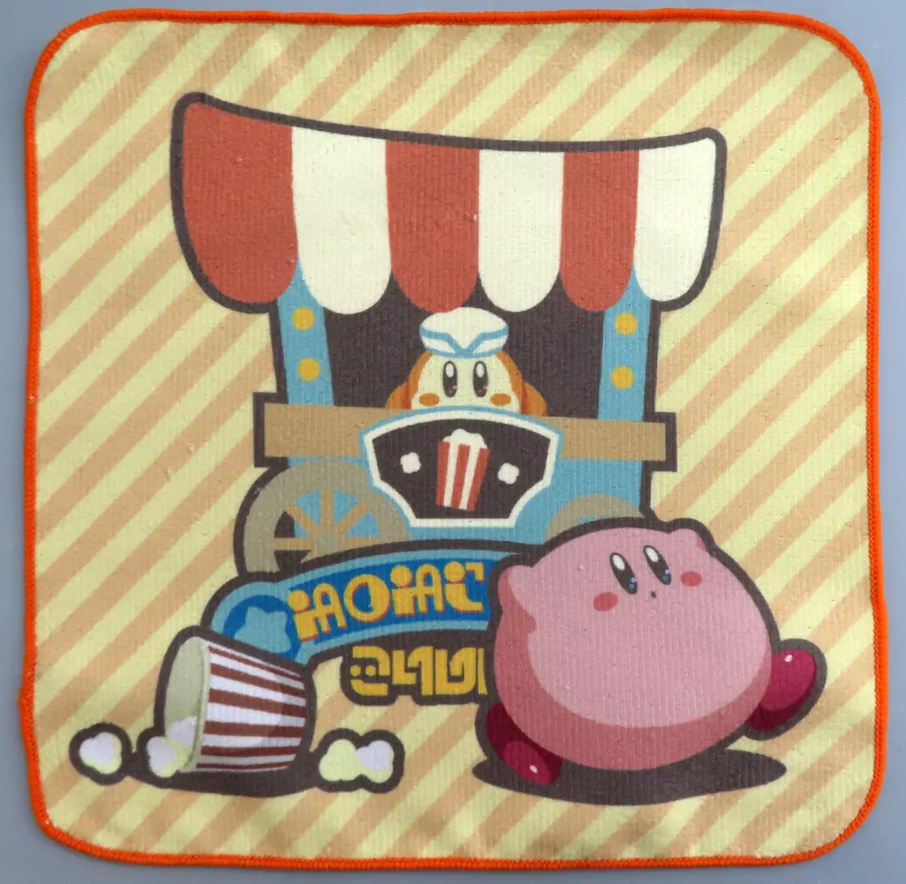 カービィ＆ワドルディ(ポップコーンスタンド)/プリントタオル おみやげ☆タオルコレクション 「一番くじ 星のカービィ WELCOME TO THE NEW PARK!」 G賞