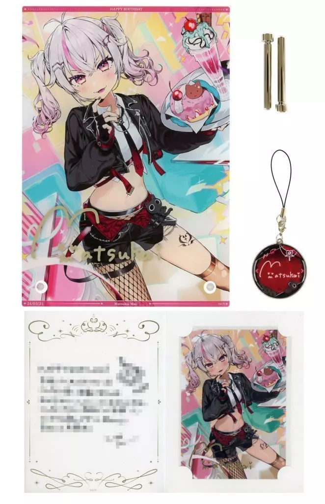 グッズセット　魔使マオ A5アクリルパネルセット 「バーチャルYouTuber にじさんじ 魔使マオ 誕生日2024」