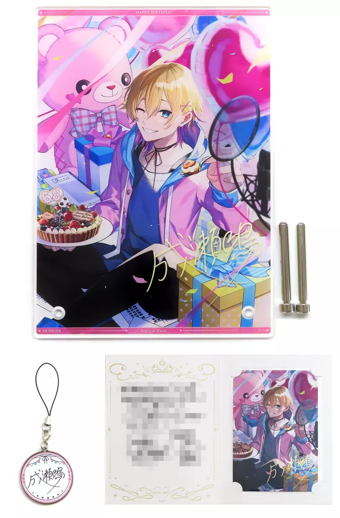 グッズセット　成瀬鳴 A5アクリルパネルセット 「バーチャルYouTuber にじさんじ 成瀬鳴 誕生日2024」