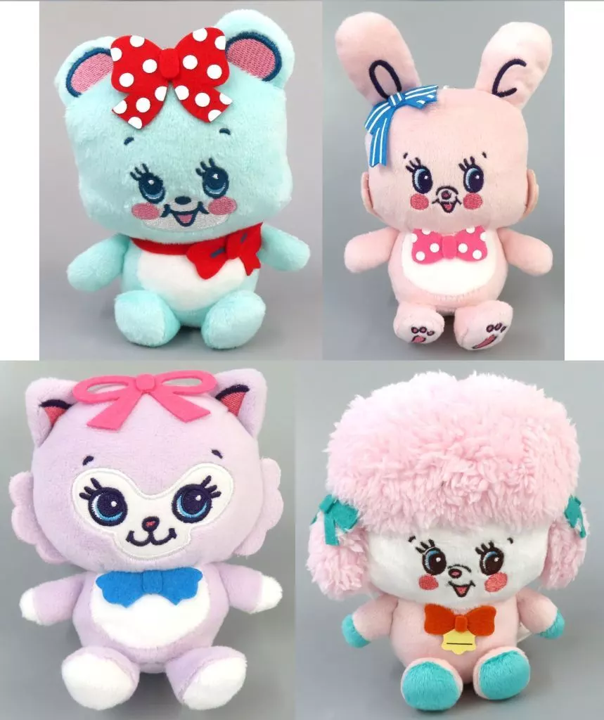 全4種セット Kawaiiをぎゅっ!ボールチェーン付きぬいぐるみ 「SWIMMER」