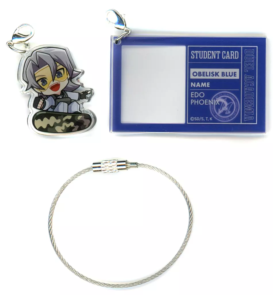 エド・フェニックス(ゴーグル) 「遊☆戯☆王デュエルモンスターズGX×コラボカフェ本舗BLANC 学生証風アクリルワイヤーチャームB」
