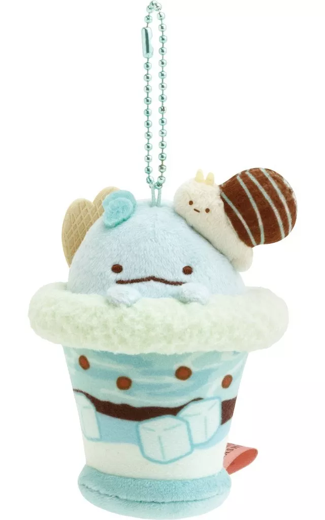とかげ(ミントチョコレートパフェ) 喫茶すみっコでチョコレートフェアテーマ ぶらさげぬいぐるみ 「すみっコぐらし」