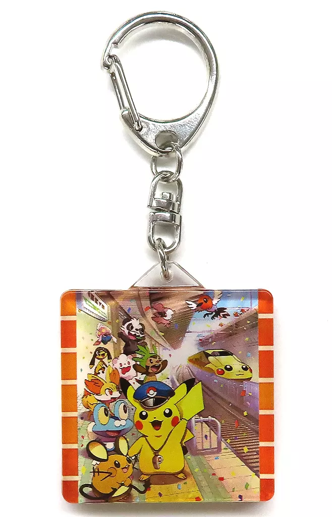 ピカチュウ(車掌)/集合 アクリル 「ポケットモンスター」 ポケモンストア 東京駅店限定