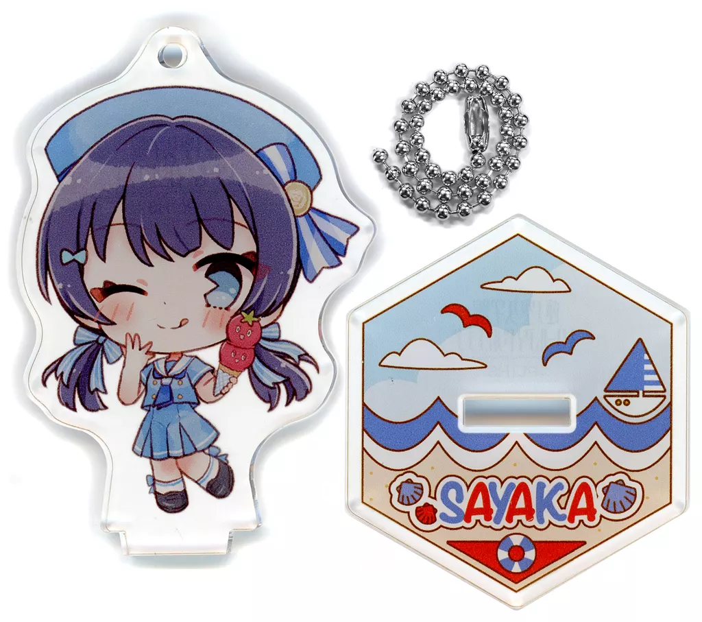 村野さやか 「GiGOコラボカフェ ラブライブ!シリーズ LoveLive!Days スタンド付きデフォルメアクリル(LoveLive!Days 蓮ノ空 マリン衣装)」