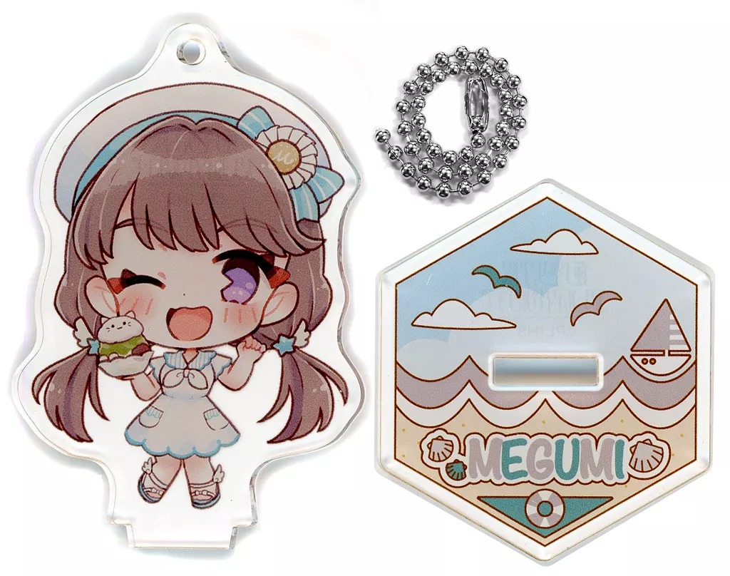 藤島慈 「GiGOコラボカフェ ラブライブ!シリーズ LoveLive!Days スタンド付きデフォルメアクリル(LoveLive!Days 蓮ノ空 マリン衣装)」