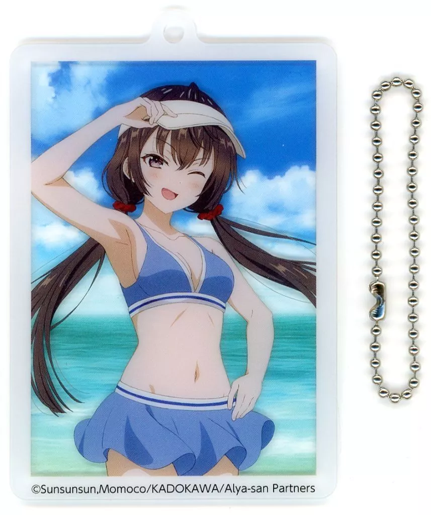 周防有希/背景：海 アクリルカードチャーム 「セガ ラッキーくじ TVアニメ 時々ボソッとロシア語でデレる隣のアーリャさん」 F賞