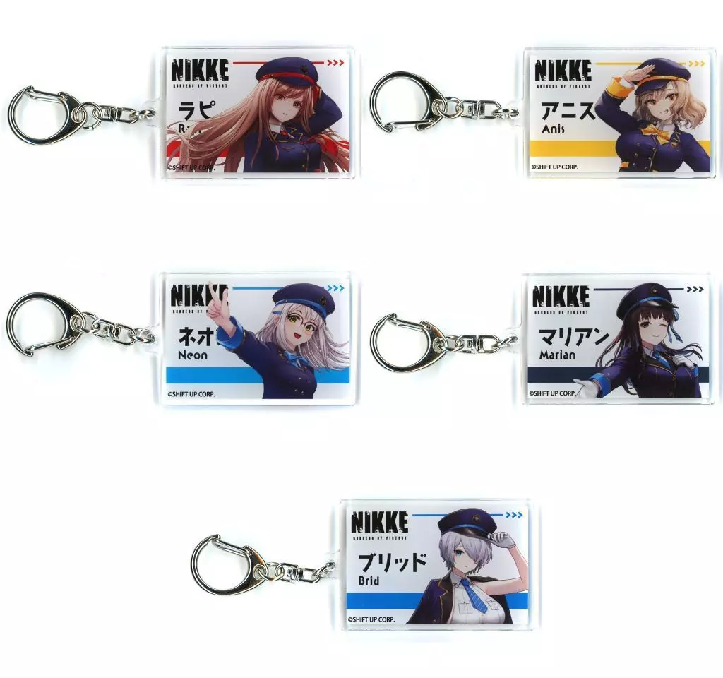 全5種セット 「勝利の女神：NIKKE POP UP STORE アクリル 01/駅員風衣装ver.(描き起こしイラスト)」