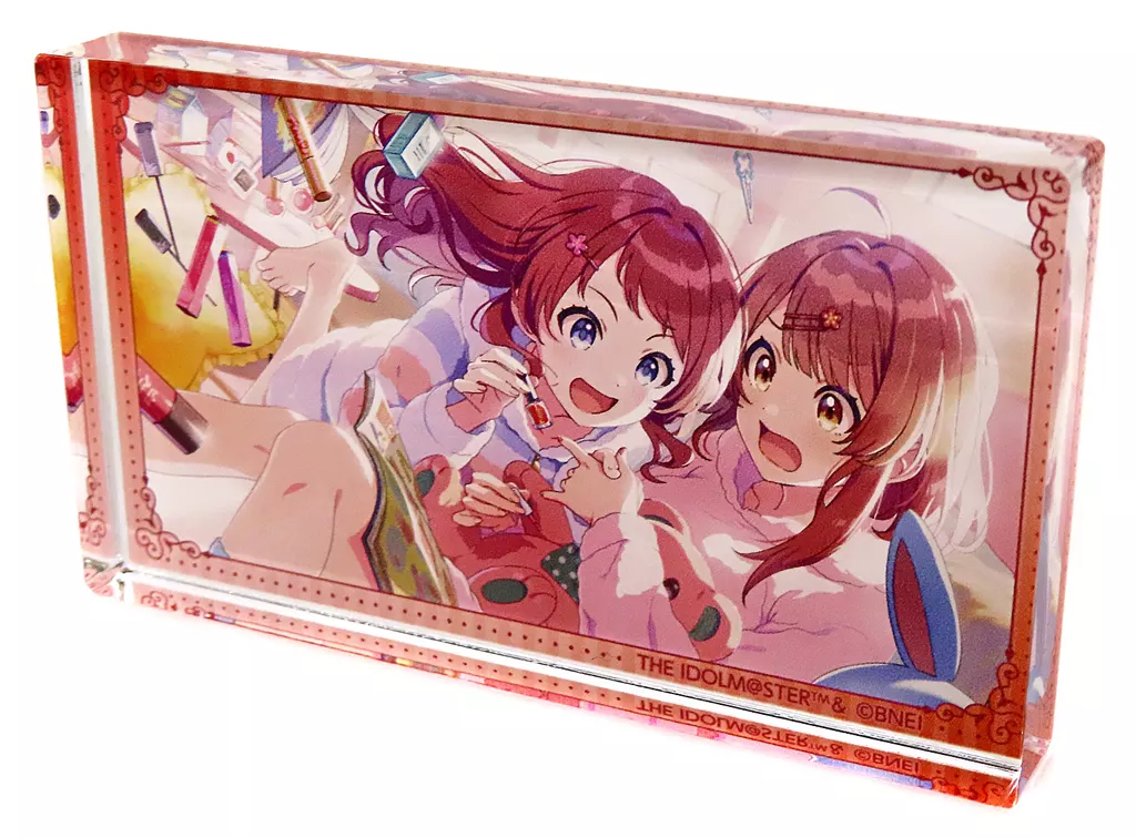花海咲季＆花海佑芽 アクリルブロック 「学園アイドルマスター POP UP SHOP in GiGO」