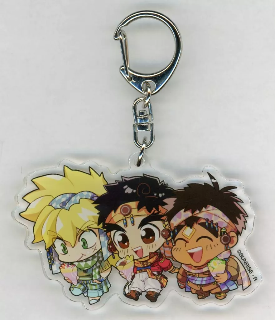 遥大地＆ラビ＆ガス山本(クレープ) もぐぱくアクリル 「魔神英雄伝ワタル＆魔動王グランゾート展2」