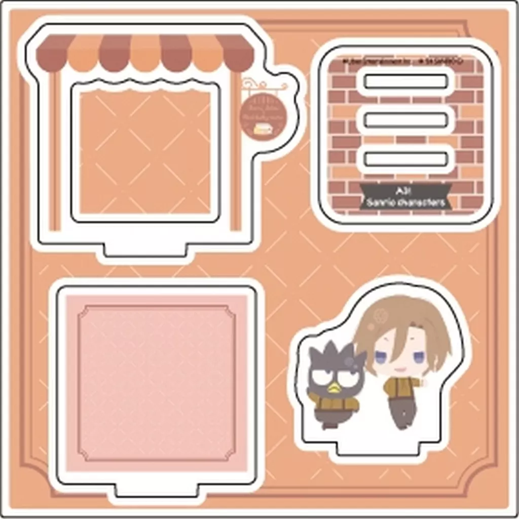 摂津万里×バットばつ丸 アクリルスタンドプレート 「A3!(エースリー)×サンリオキャラクターズ」_image